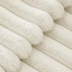 Faux Fur European Pillowcases - Snow - 65x65cm