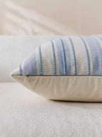 Heritage Linear Woven Cushion Covers - Twin-Pack - Sky, 45cm x 45cm