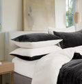 Teddy Sherpa Standard Pillowcases - Twin-Pack - Charcoal - 48cm x 73cm