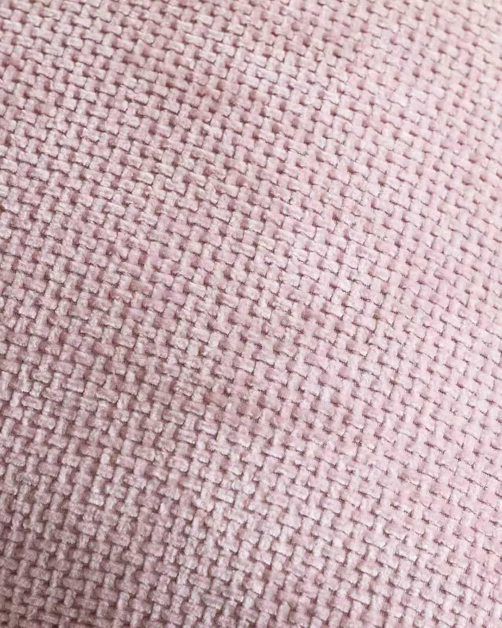 Chenille Grid Cushion Covers - Pack of 2 - Pink, 50cm x 50cm