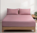 Vintage Washed Cotton Fitted Sheet Combo Set - Rose