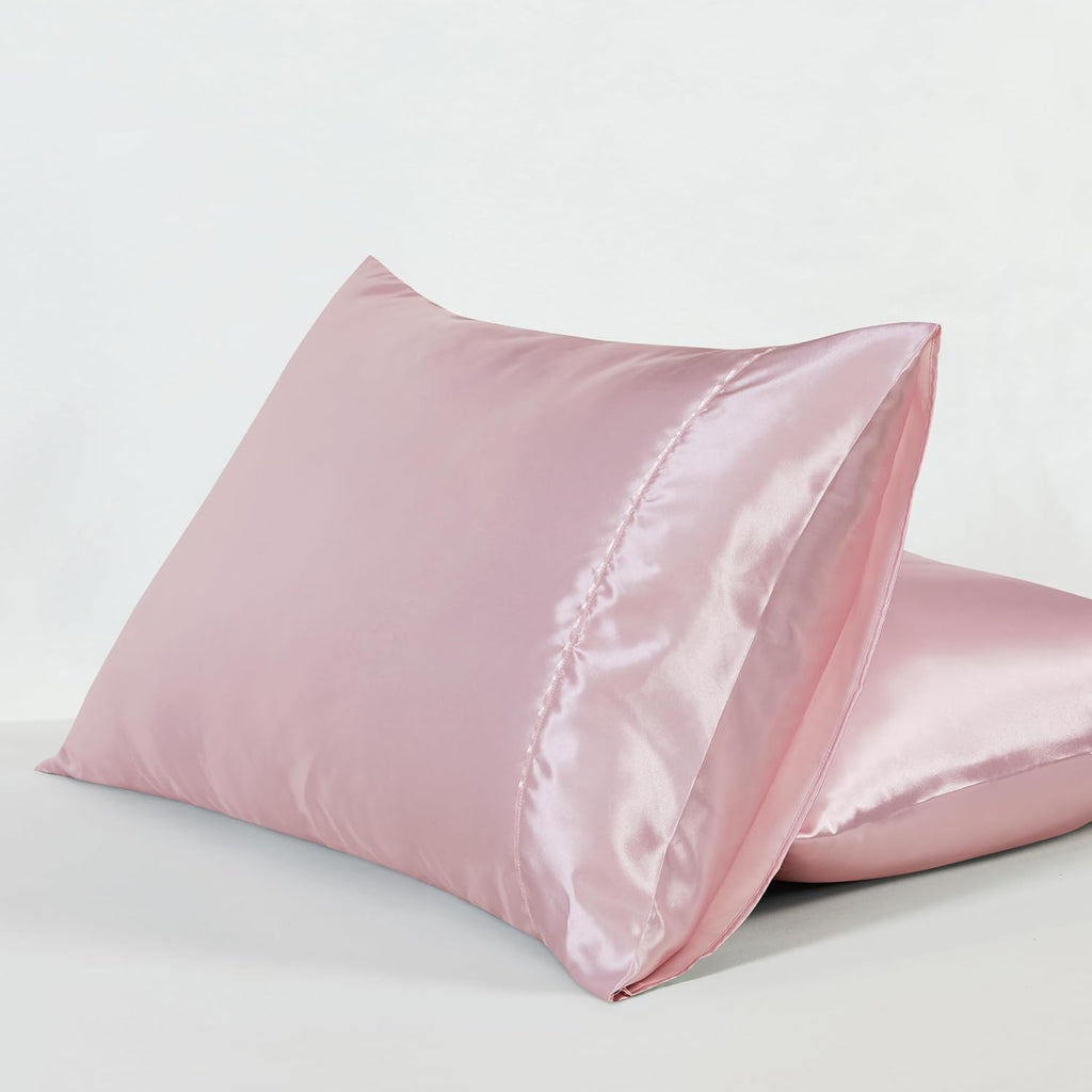 Satin Pillowcases - Twin-Pack - Pink