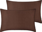 Vintage Washed Cotton Quilt Cover Set - Dark Brown