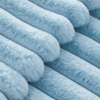 Faux Fur Cushion Covers - Twin-Pack - Sky - 30cm x 50cm