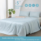 Ice Cooling Reversible Comforter/Blanket/Quilt - Orange and Blue