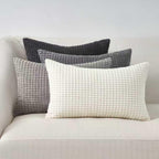 Corduroy Corn Grain Cushion Covers - Pack of 4 Mix of Grey Shades - 30cm x 50cm
