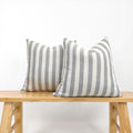 2-Pack Yarn-Dyed Linen-Cotton Cushion Covers - Grey - 45x45cm