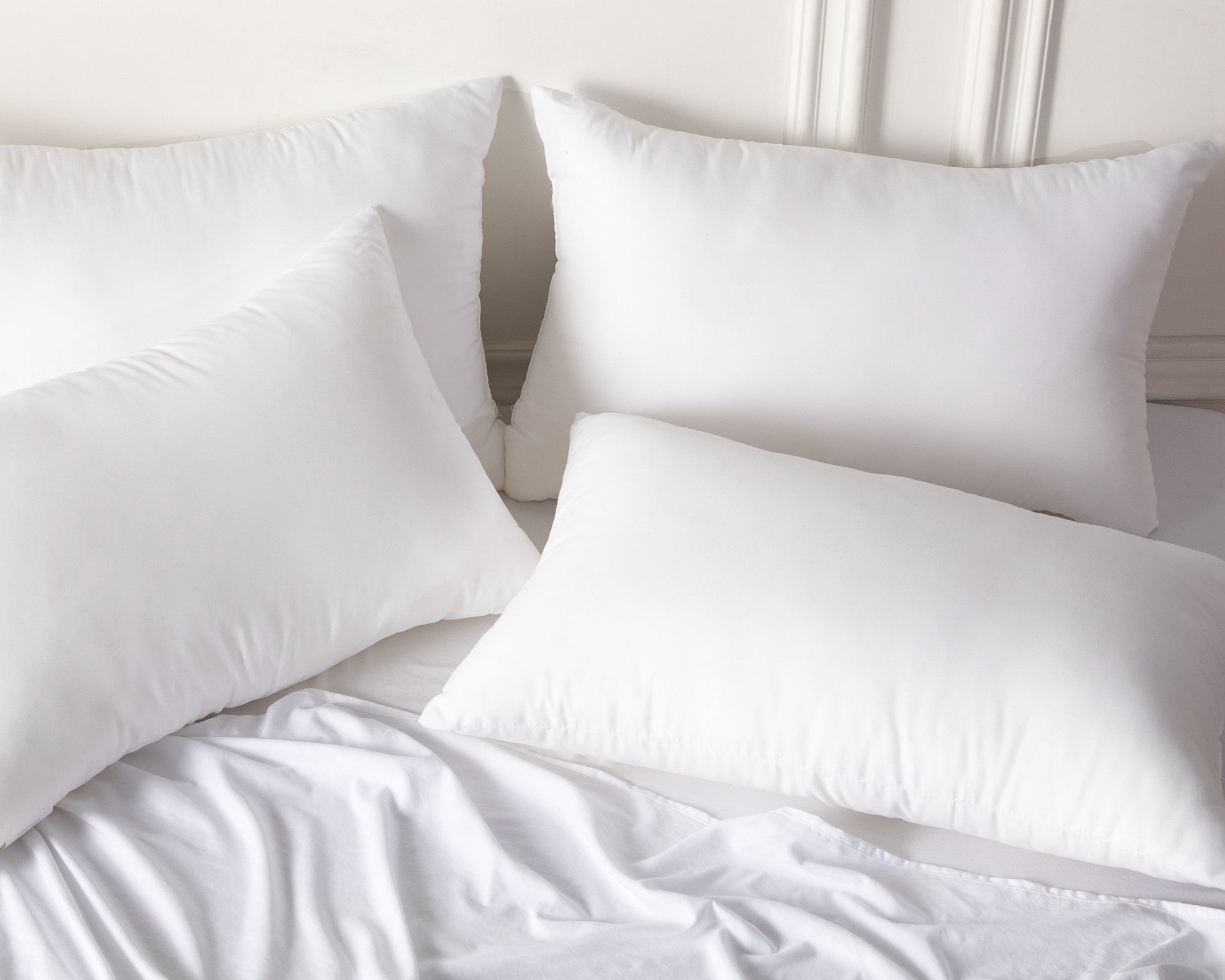 Plush-Down Microfibre Medium Firm Pillows - Pack of 4