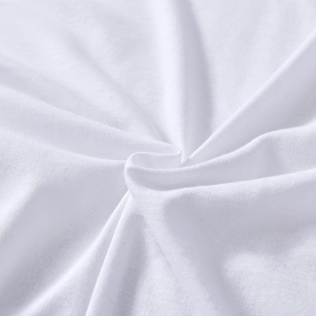 Jersey Cotton Quilt Cover Set - White