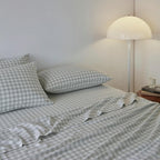 Yarn-Dyed Vintage Washed Cotton Sheet Set - Sage