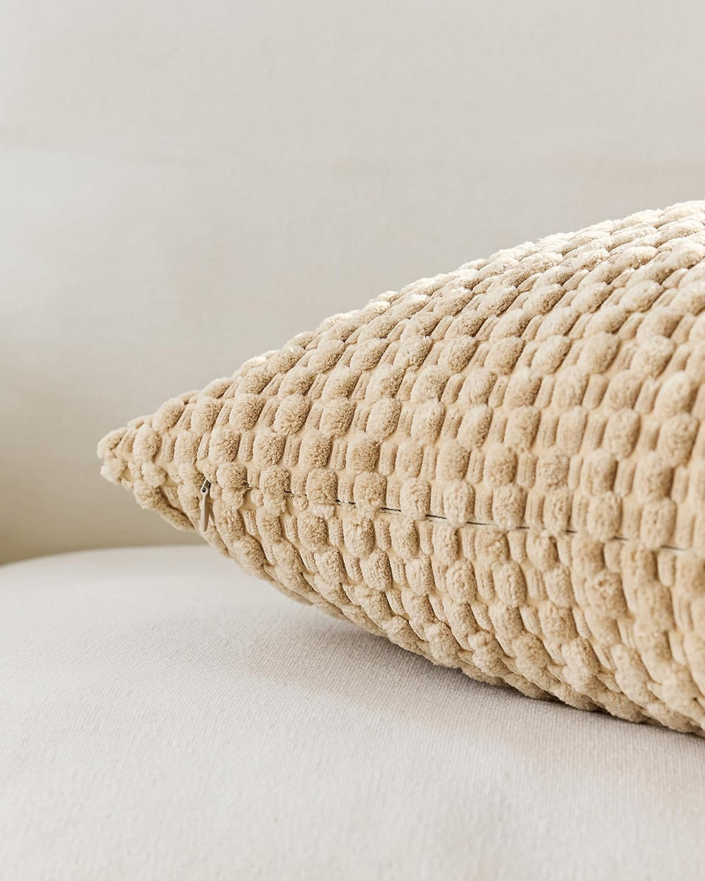 Bubble Corn Cushion Covers - Twin-Pack - Camel, 30cm x 50cm