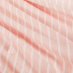 Yarn-Dyed Microfibre Stripe Quilt Cover Set - Light Pink