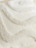 Tufted Wave Cushion Covers Set of 2, Snow, 45 x 45 cm