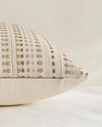 Bohemian Dot Woven Cushion Covers - Twin-Pack - Beige, 30cm x 50cm