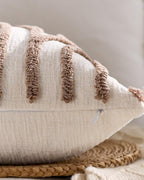 Tufted Arch Cushion Covers - Twin-Pack - Brown, 45cm x 45cm