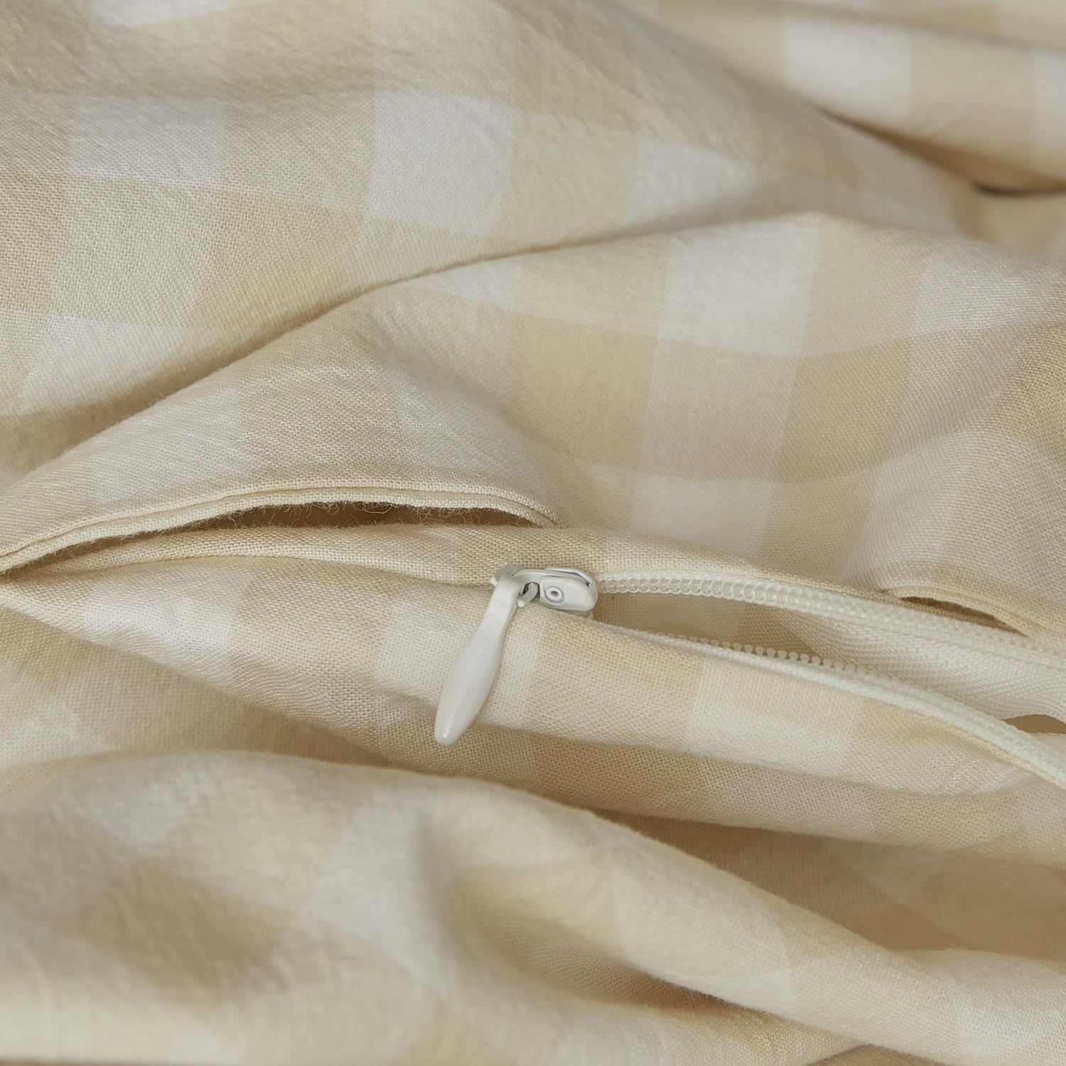 Yarn-Dyed Vintage Washed Cotton Quilt Cover Set - Oatmeal