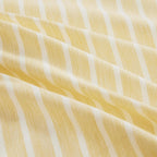 Yarn-Dyed Microfibre Stripe Quilt Cover Set - Yellow