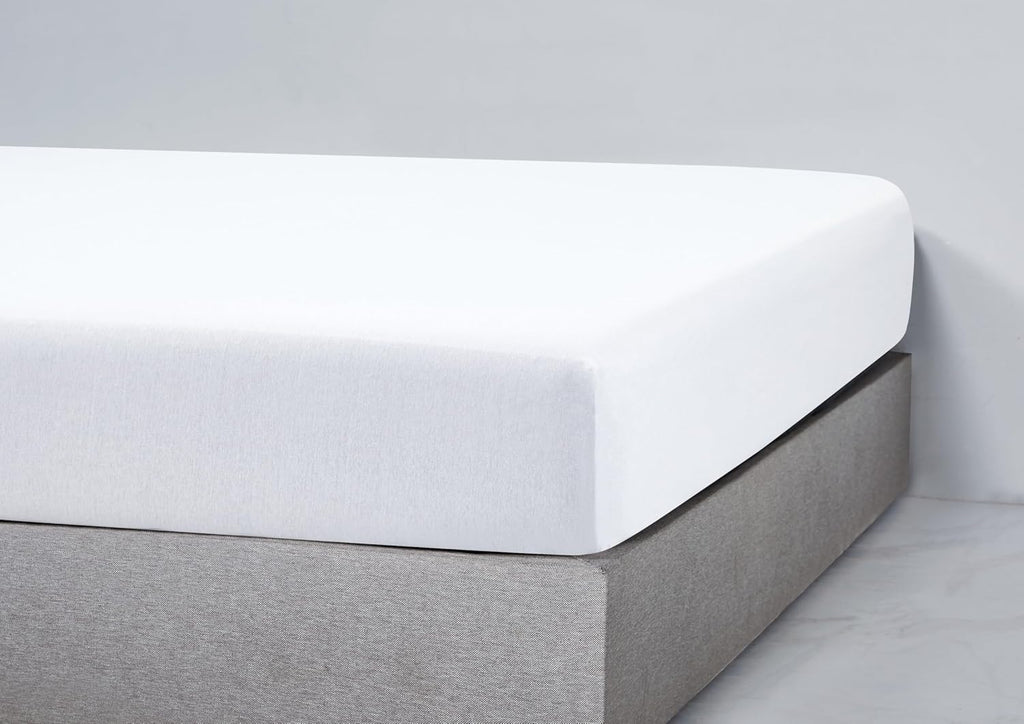 Jersey Cotton Fitted Sheet - White