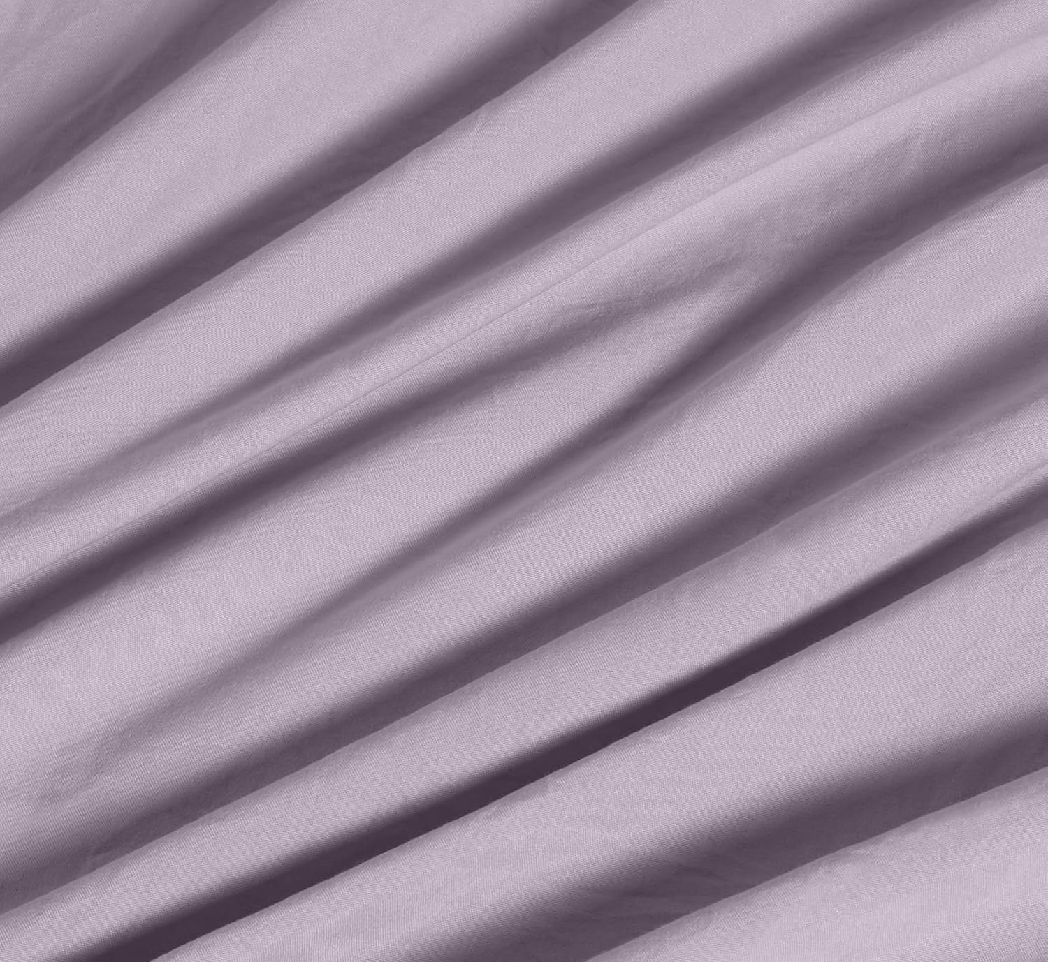 Vintage Washed Microfibre Quilt Cover Set - Lilac