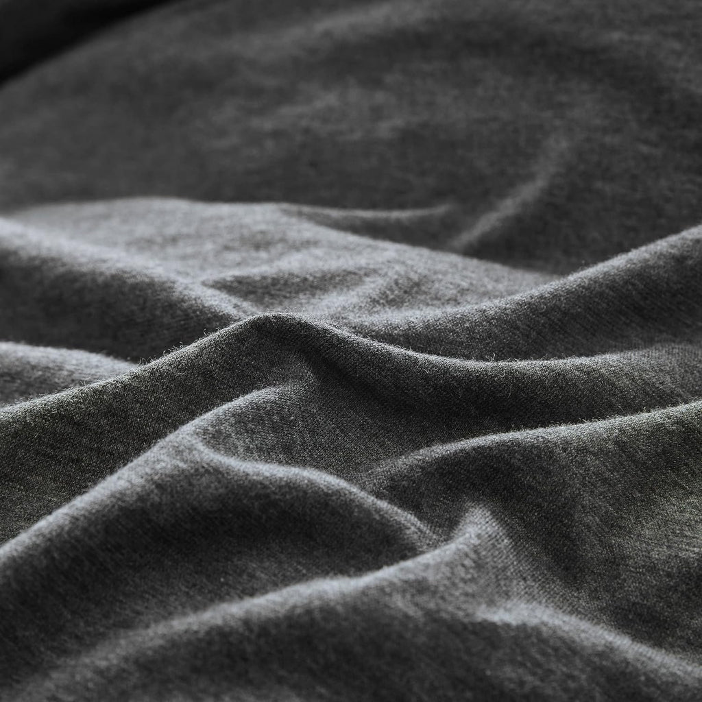 Jersey Cotton Fitted Sheet - Black Marble