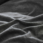 Jersey Cotton Fitted Sheet - Black Marble