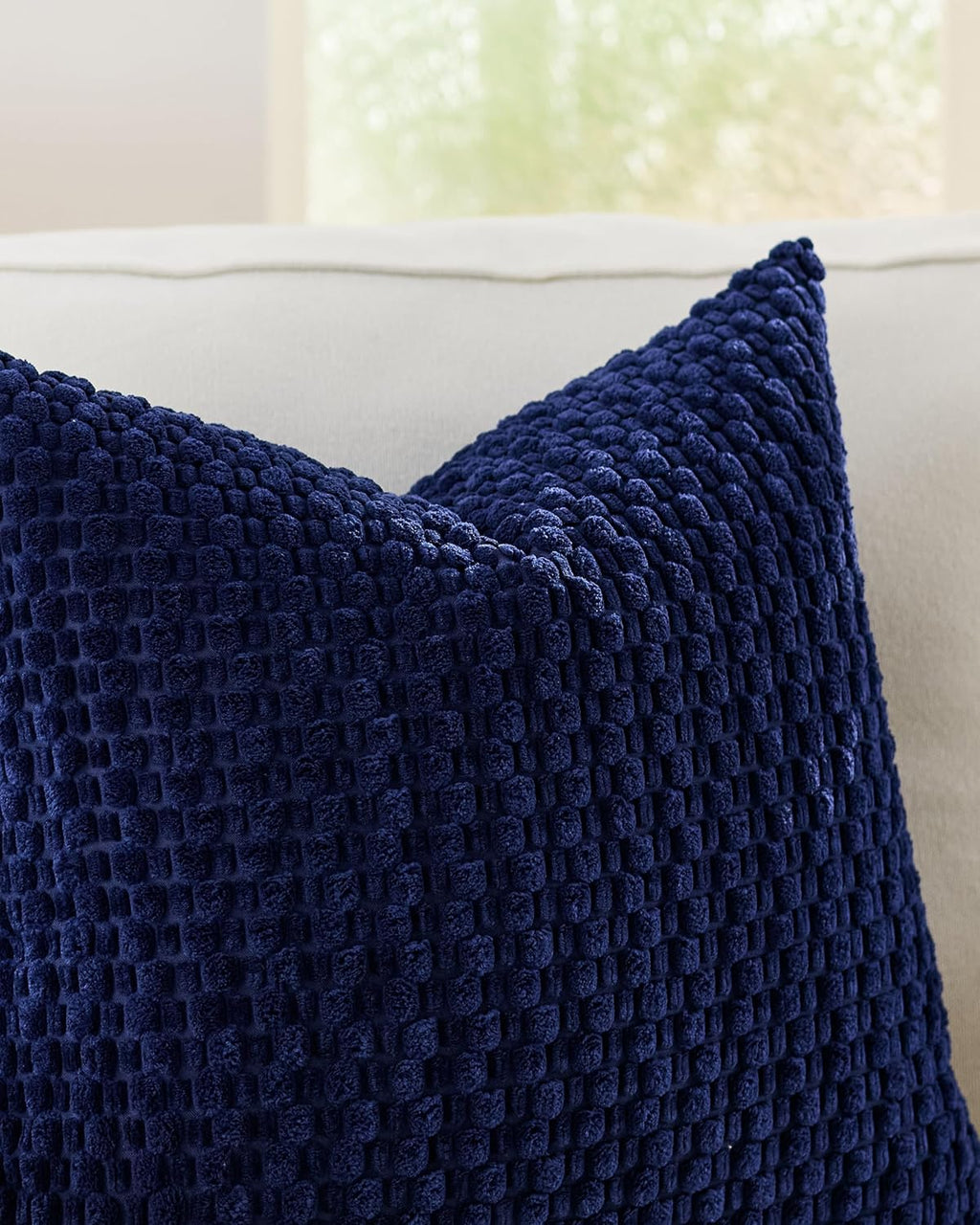 Bubble Corn Cushion Covers - Twin-Pack - Navy Blue, 30cm x 50cm