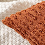 Boho Corduroy Cushion Covers - Twin-Pack - Rust - 45cm x 45cm
