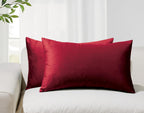 Velvet Cushion Covers - Twin-Pack - Red