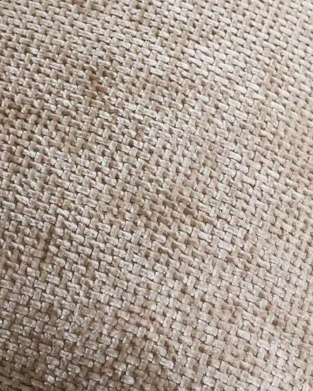 Chenille Grid - European Pillowcases - Pack of 2 - Taupe, 65cm x 65cm