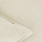Linen-Cotton European Pillowcases - Soft & Breathable with Hidden Zipper Design - Linen, 65x65cm