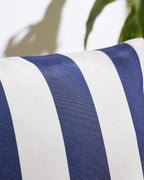 Striped Outdoor Waterproof Cushion Covers Navy Blue 45x45cm
