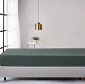 Jersey Cotton Fitted Sheet - Forest Green