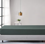 Jersey Cotton Fitted Sheet - Forest Green