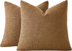 Boucle Cushion Covers - Twin-Pack - Caramel - 45x45cm