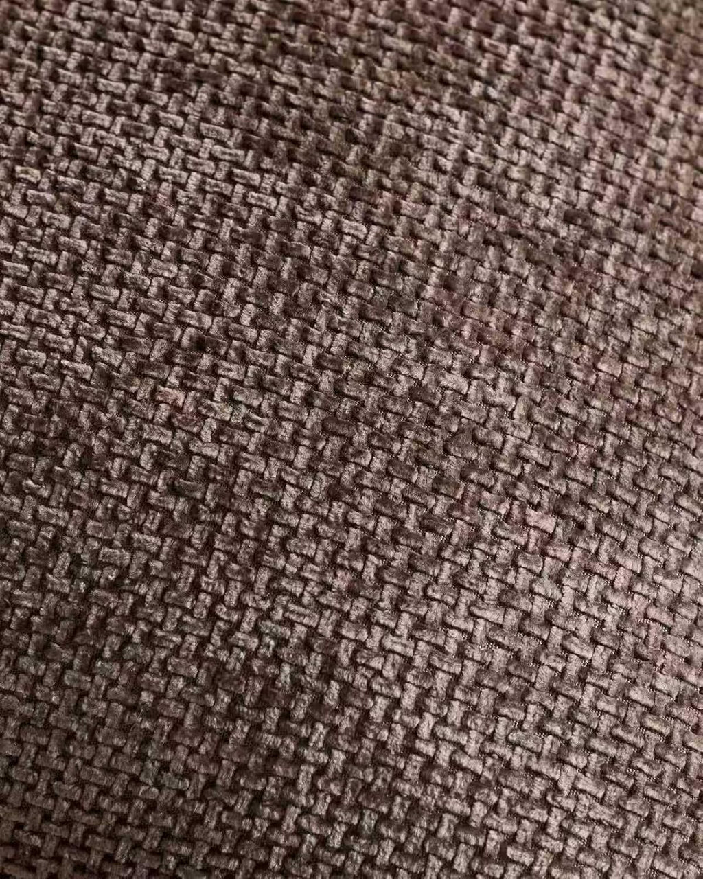 Chenille Grid - European Pillowcases - Pack of 2 - Brown, 65cm x 65cm