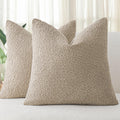 Bouclé Cushion Covers - Twin-Pack - Oatmeal - 45cm x 45cm