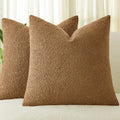 Boucle Cushion Covers - Twin-Pack - Caramel - 45x45cm