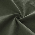 Linen-Cotton European Pillowcases - Soft & Breathable with Hidden Zipper Design - Khaki Green, 65x65cm