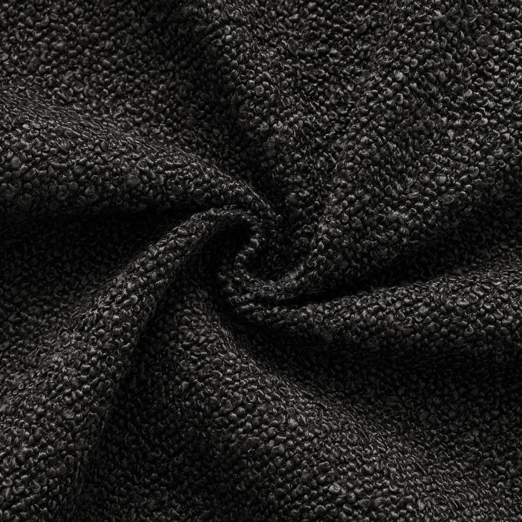 Boucle European Pillowcases - Black - Twin Pack