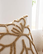 Tufted Rose Cushion Covers - Twin-Pack - Tan, 45cm x 45cm
