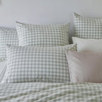 Yarn-Dyed Vintage Washed Cotton Quilt Cover Set - Sage
