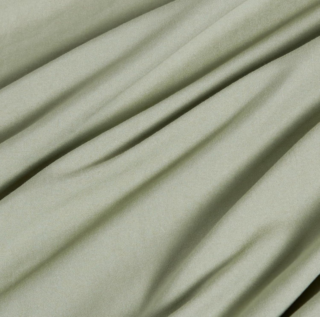 Vintage Washed Microfibre Quilt Cover Set - Eucalypt