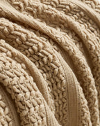 Boho Open-Knitted Throw - Natural, 130x170cm