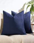Outdoor Waterproof Cushion Covers - Navy Blue, 45x45cm