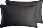 Teddy Sherpa Standard Pillowcases - Twin-Pack - Charcoal - 48cm x 73cm