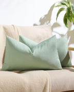 Outdoor Waterproof Cushion Covers - Sage Green, 30x50cm