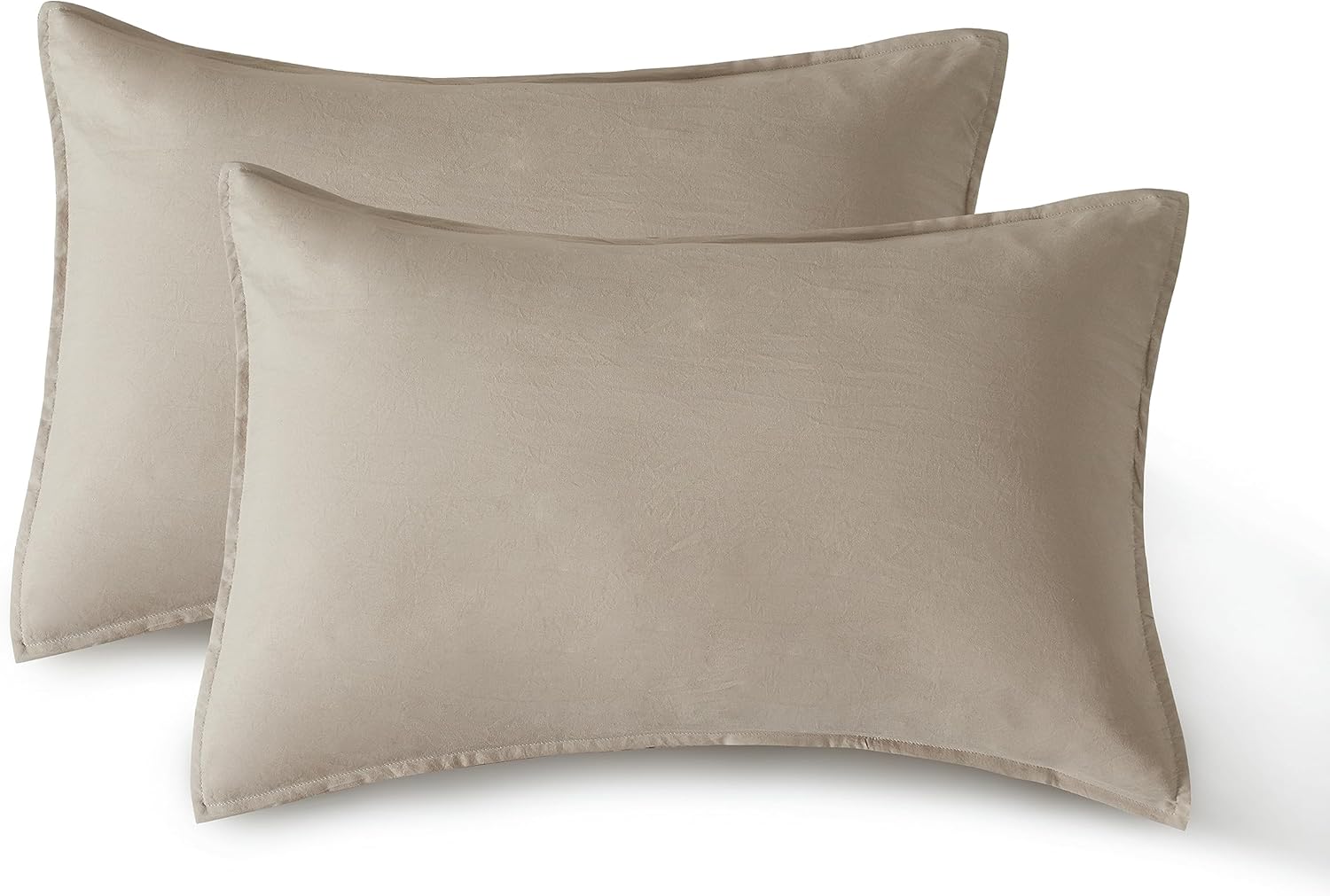Vintage Washed Microfibre Sheet Set with Pillowcases - Linen