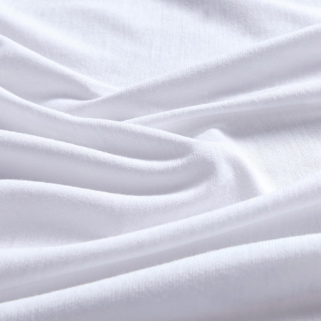 Jersey Cotton Quilt Cover Set - White