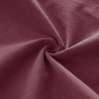 Linen-Cotton European Pillowcases - Soft & Breathable with Hidden Zipper Design - Burgundy, 65x65cm