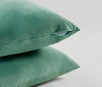 Velvet Cushion Covers - Twin-Pack - Sage